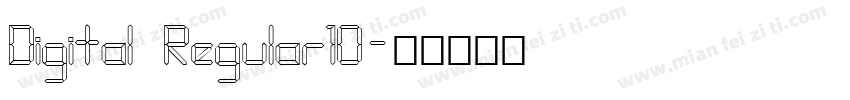 Digital Regular10字体转换